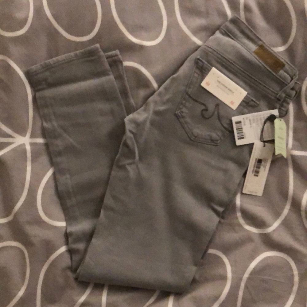 NWT AG Adriano Goldschmied Skinny Jeans Grey sz 25
